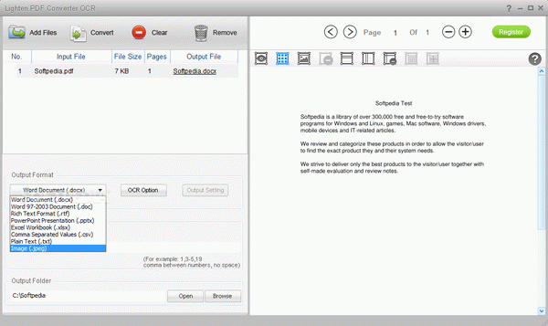 Lighten PDF Converter OCR