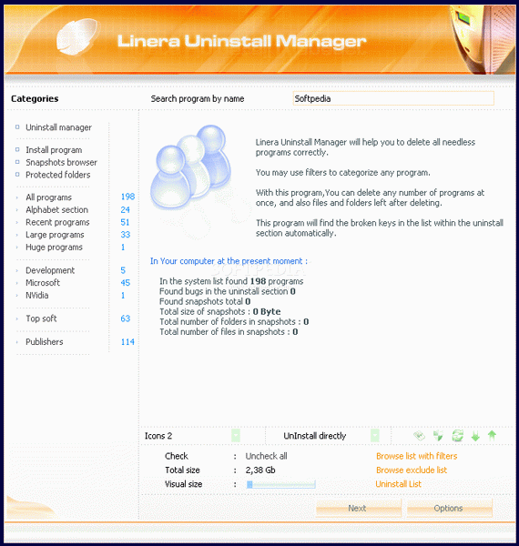 Linera Uninstall Manager Lite