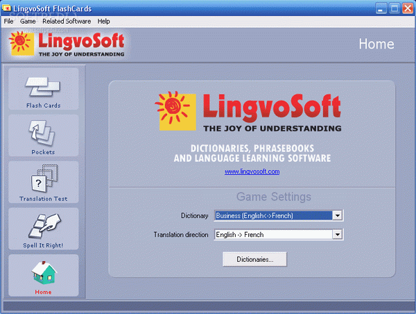 LingvoSoft FlashCards English French