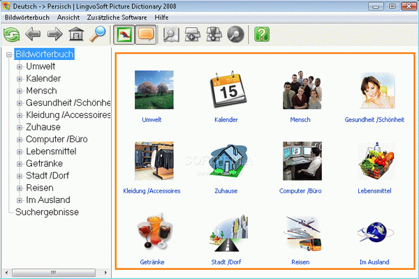 LingvoSoft Picture Dictionary 2008 German - Persian(Farsi)