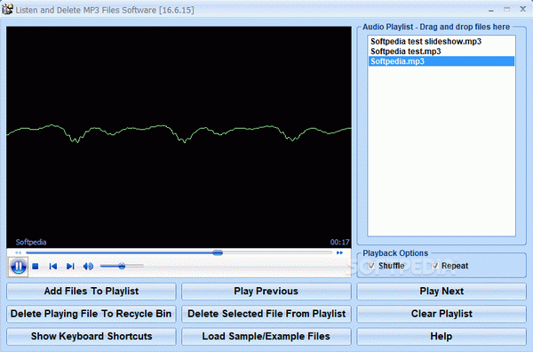 Listen and Delete MP3 Files Software