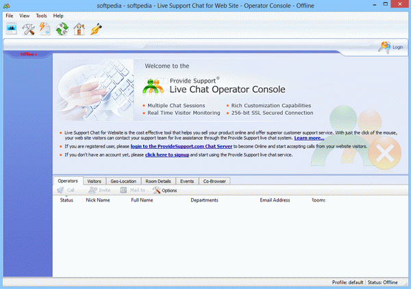 ProvideSupport: Live Chat for Web Site