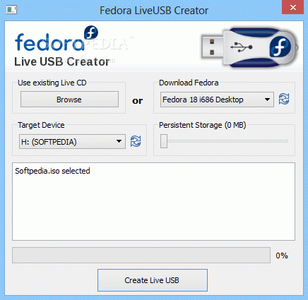 Fedora LiveUSB Creator