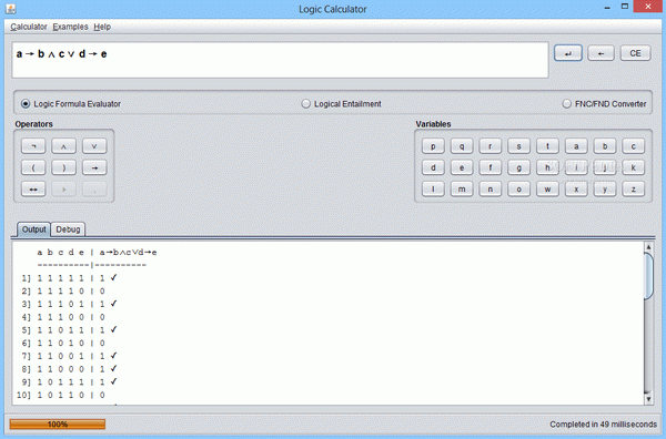 Logic Calculator