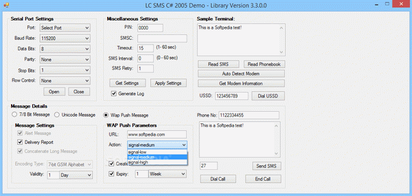 Logiccode GSM SMS.Net Library