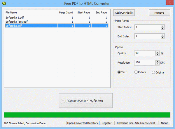 Free PDF to HTML Converter