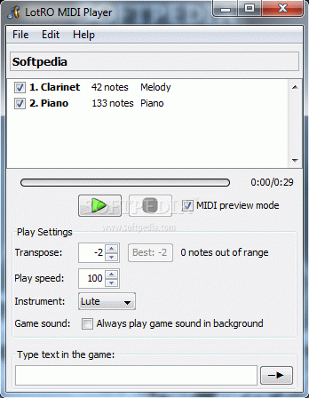 LotRO MIDI Player