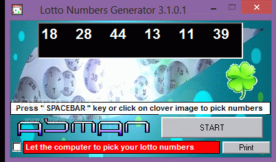 Lotto Numbers Generator