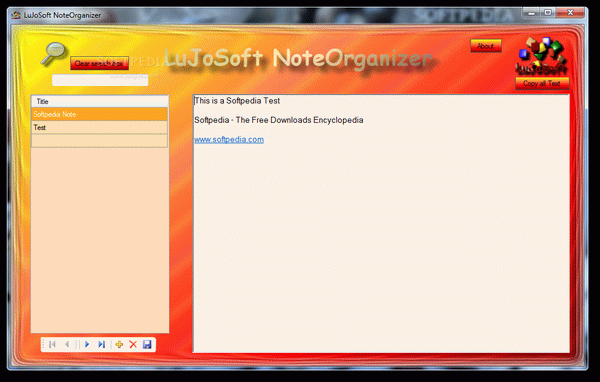 LuJoSoft NoteOrganizer