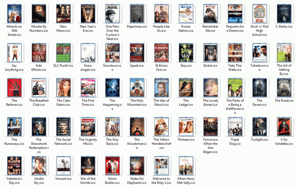 M-Z Drama Movie Folder Icons