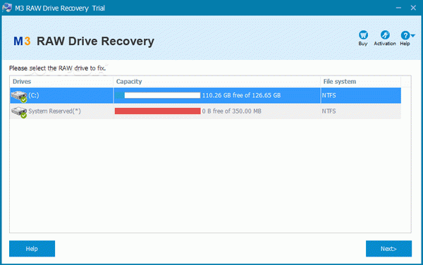 M3 RAW Drive Recovery