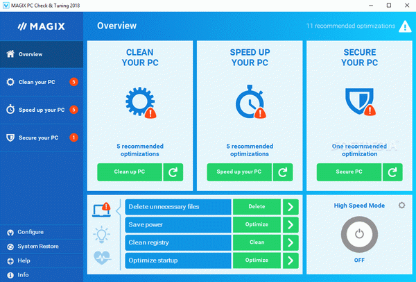 MAGIX PC Check & Tuning