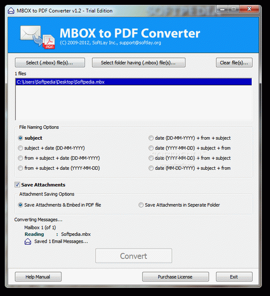 MBOX to PDF Converter