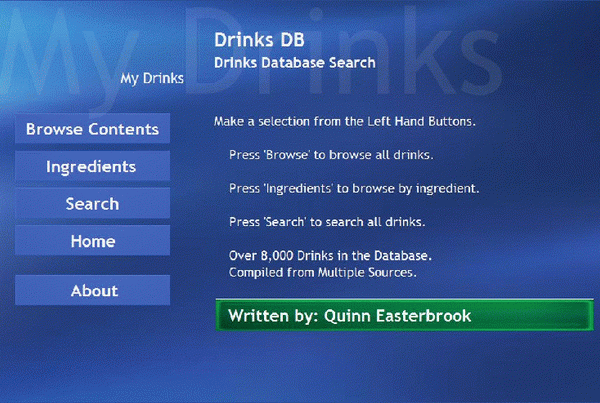 MCE Drinks Database