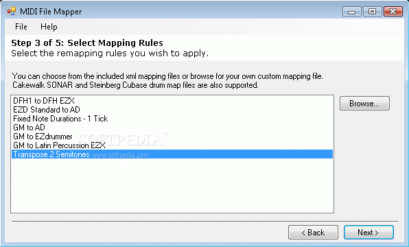 MIDI File Mapper