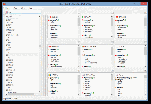 MLD - Multi Language Dictionary