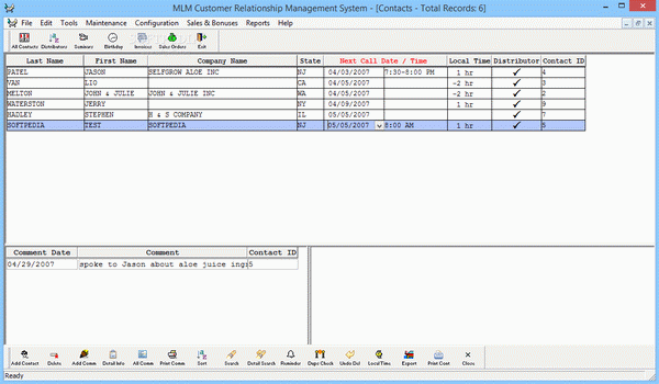 MLM Customer Relationship Management System