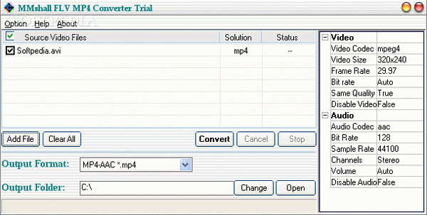 MMshall FLV MP4 Video Converter