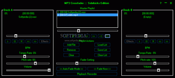 MP3 Crossfader