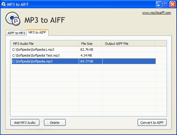 MP3 to AIFF