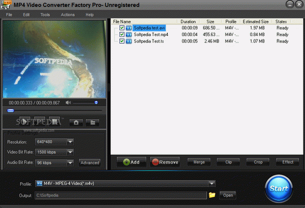 MP4 Video Converter Factory Pro