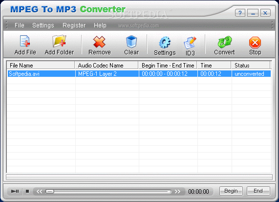 MPEG To MP3 Converter