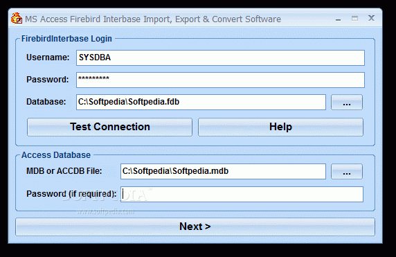 MS Access Firebird Interbase Import, Export & Convert Software