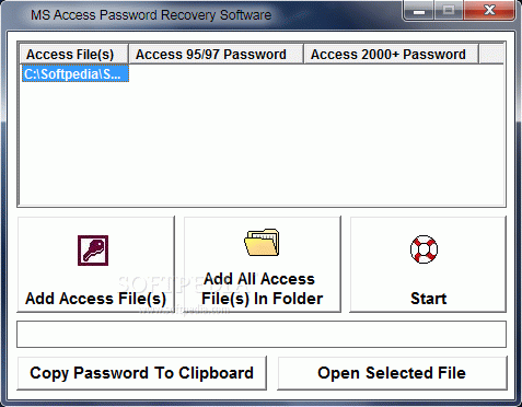 MS Access Password Recovery Software