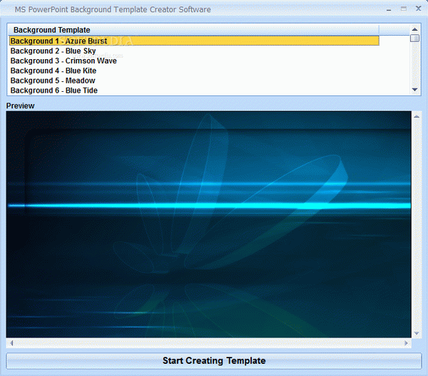 MS PowerPoint Background Template Creator Software