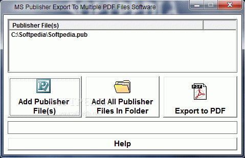 MS Publisher Export To Multiple PDF Files Software