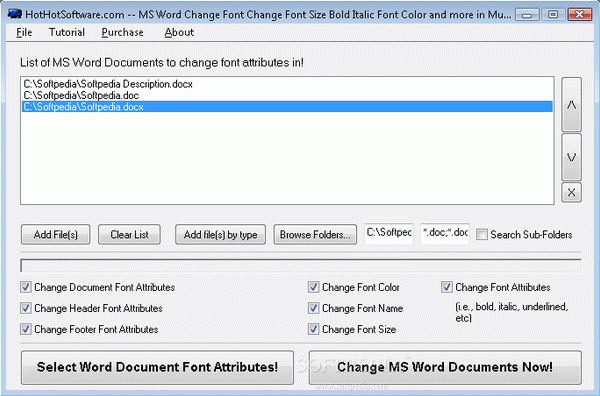 MS Word Change Font Change Font Size Bold Italic and more in Multiple Documents