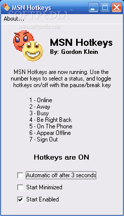 MSN Hotkeys