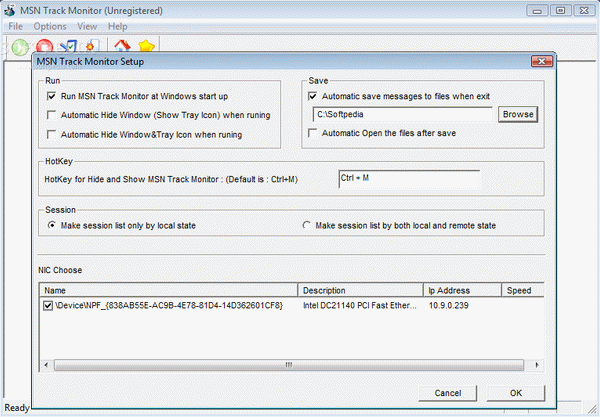 MSN Track Monitor