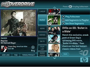 MTV Overdrive for Media Center