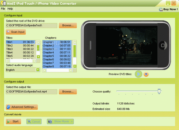 MadZ DVD to iPod Touch/iPhone Video Converter