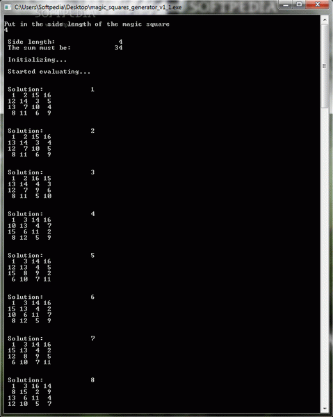 Magic Square Generator