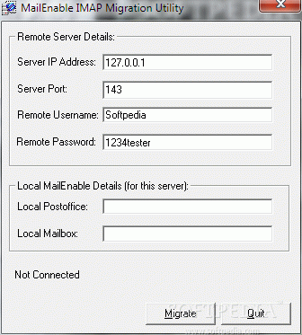 MailEnable IMAP Migration Utility