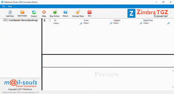 MailSouls Zimbra TGZ Converter