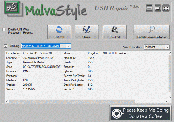 Malvastyle USB Repair