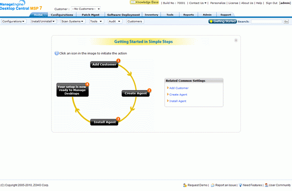 ManageEngine Desktop Central MSP