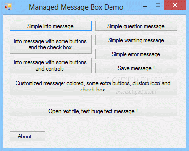 Managed Message Box