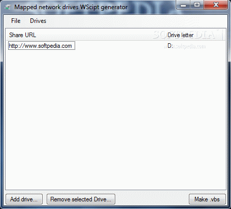 Map Network Drives WScript Generator