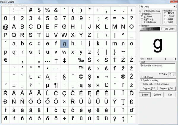 Map Of Chars