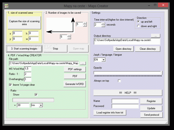 Mapy na ceste - Map Creator