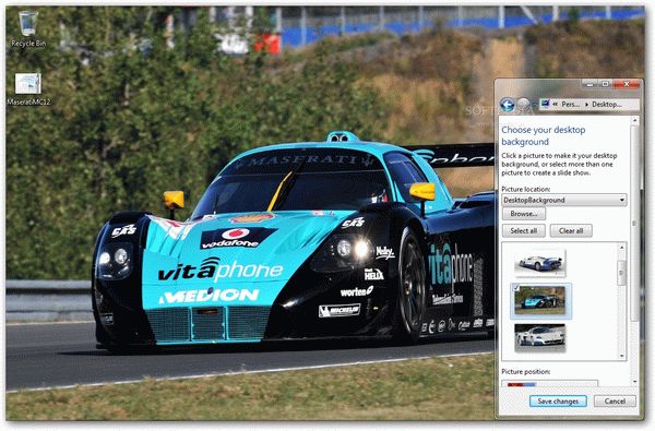 Maserati MC12 Windows 7 Theme