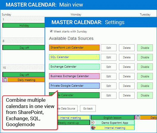 Master Calendar for SharePoint