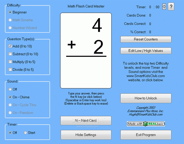 Math Flash Card Master