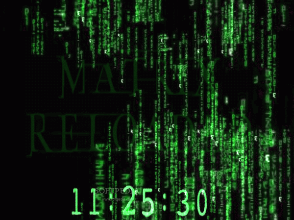 Matrix Reloaded Screensaver