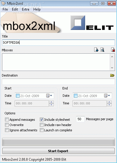 Mbox2xml