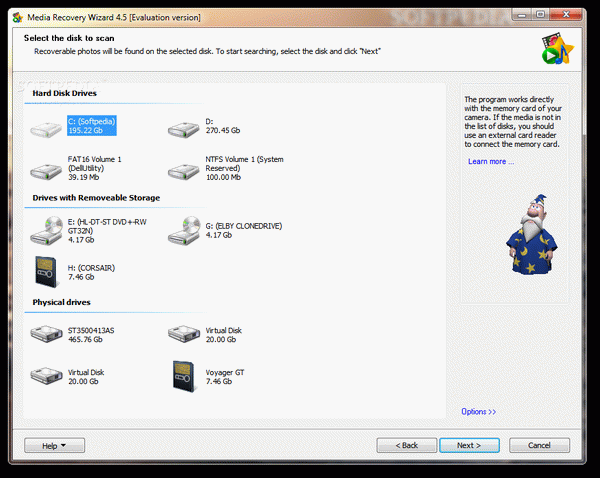 Media Recovery Wizard